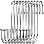 Crochet s acier inoxydable, crochet en s crochet en m�tal robuste crochet double pour suspendre tasses, ...