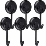 Crochet aimant� puissant 14 kg 20d crochet magnetique frigo noir n�odyme pivotants aimant crochet magn�tique ...