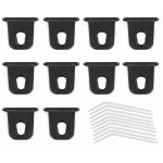 Crochets d'auvent portables, 10 pi�ces, cintre pour v�tements, support organisateur facile � installer ...