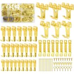 Crochet pour cadre photo 280 pi�ces accroche cadre fixation, accroche tableau avec vis, clous, anneau ...