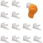 Crochets de chapeaux 12 pices, noir mural double hook porte - chapeaux, crochets de chapeaux support ...