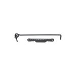 Crochet contrevent 8 l. 350mm cr�maill�re noir - afbat