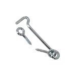 Crochet contrevent acier zingu�, 4x80 mm, 2 pi�ces