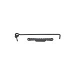 Crochet et cr�maill�re acier pr�peint, h. 25 x l. 400 x p. 20 mm - afbat