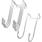 Crochet douche - 4 pi�ces 15. 57cm crochet porte double, crochet mural cabine de douche, pour serviettes ...