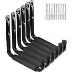 Crochets d'chelles de stockage de garage, support utilitaire de bras jumbo rsistant de 24cm pour outils ...