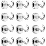 Crochets magn�tiques, crochet aimants, puissant aimant n�odyme force d'attraction de 3 - 5 kg (24 pack) ...