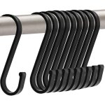 Crochets en s noirs robustes pour suspendre casseroles po�les serviettes cuisine chambre bureau jardin ...