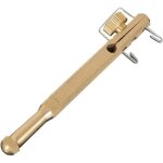 Crochet de p�che en cuivre pour n?uds de ligne outil portable pour attacher les hame�ons et monter les ...