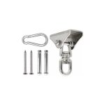 Crochet de plafond en acier inoxydable robuste 350 kg, crochet de suspension  rotation  360 , crochet ...