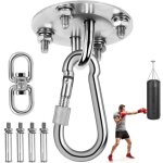 Crochet de plafond robuste en acier inoxydable, capacit� de 400 kg, pivotant � 360�, pour suspendre une ...