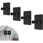 Crochet porte rasoir, 4 pi�ces support de rasoir r�glable sans per�age, imperm�able, porte rasoir crochet ...