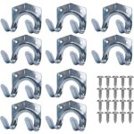 Crochets de rangement, double u, support � outils en t�le d'acier, support mural pour outils de jardin ...
