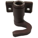 Crochet sup�rieur pour tringle espagnolette marron