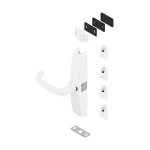 Crmone pompier dualis 7211  poigne rotative - finition : blanc ral 9016 - hauteur : 2. 5 m - sens ...