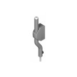 Ensemble tringle d�port� pour cr�mone pompier - croisee ds aluminium d�port - 3 � 9 mm aluminium