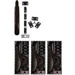 La croisee ds - kit 4 cr�mone pompier deesse noir 7014 croisee ds - sans tringle avec 4 guides - 7014noir ...