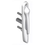 La croisee ds - poign�e 20� ext�rieur 5511 saillie r�duite - blanc 9016 - droite - ds5511 - d086