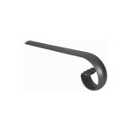 Crosse pour main courante demi sph�re lisse - hauteur 100mm largeur 30mm �paisseur 8mm - fer forg� - ...