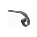 Crosse pour main courante - hauteur 180mm largeur 40mm �paisseur 8mm - fer forg� - � souder deco fer ...