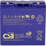Csb battery evh 12240 batterie plomb agm 12v 24ah noire