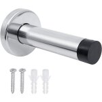 Csparkv 1 bute de porte avec tampon en caoutchouc en acier inoxydable  fixation murale avec vis de ...