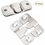 Csparkv - 10 paires, s)crochet pour cadre photo, connecteur de meubles support de montage encastr, mural ...