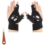 Csparkv - lot de 2 gants de lampe de poche  led gants de pche en plein air et tournevis pour rparer ...