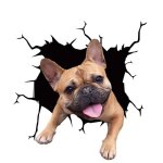 20cmx20cm)4 pcs chien autocollants de voiture, 3d labrador stickers voiture autocollants personnaliss ...