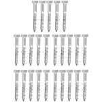 Csparkv - 25 pcs vis tire - fond hexagonales m650mm 304 boulons tire - fond en acier inoxydable vis autotaraud ...