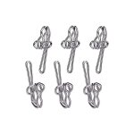 Csparkv 28x12mm crochets  rideaux robustes - 100 pcs - crochet en mtal solide pour rideau, rideau de ...