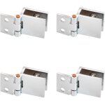 Csparkv - 4 pi�ces charni�re meuble porte en verre, charni�re � pince, clip de porte en verre, convient ...