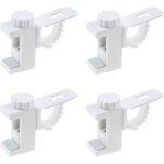 Csparkv - 4 pi�ces support de support de pince porte - rideaux, support de support de pince porte - rideaux, ...