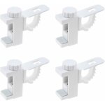 Csparkv - 4 pices support de support de pince porte - rideaux, support de support de pince porte - rideaux, ...