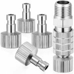 5 pices kit d'adaptateur pour arographe raccords mles - femelles 1 / 8' universel adaptateur de dconnexion ...