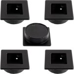 Csparkv - lot de 5 poign�es � encastrer carr�es 46x46 mm �40 mm pour porte coulissante - meuble armoire ...