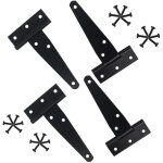 Csparkv - 5 pouces)charni�res de porte de jardin, charni�res de porte en t 4 pi�ces, charni�re pliante ...
