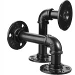 Csparkv - 8 x 15 cm noir) lot de 2 console acier industriel vintage