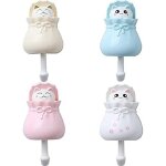 Csparkv - 9. 5x6. 5x5. 5cm 4 pi�ces crochets muraux pour animaux, crochet adh�sif pour enfants, crochet ...