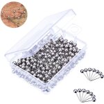 Csparkv - argent), 400 pi�ces �pingles de carte avec 1 / 8 pouce t�te et pointe en acier