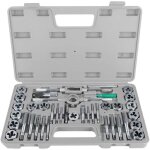 Csparkv - coffret de 40 pcs tarauds et matrices m3 - m12 ensemble de fili�res en acier avec 17 x robinets ...