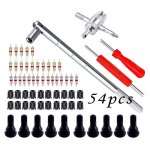 Demonte valve pneu outil, valve core remover pour voiture remplacement, tr412 valve pneu, valve core, ...