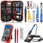 Fer  souder kit, 60w, electrique, temperature rglable avec interrupteur on / off, station de soudage ...