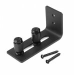 1 pices guide pour portail rails au sol coulissants fontainebleau 12x52x65mm (le noir) - csparkv