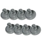 Csparkv - kit 8 roulettes panier infrieur gris lave - vaisselle aeg favorit privileg zanussi