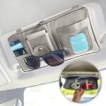 Csparkv - organisateur pour pare - soleil pour voiture en similicuir - accessoire de rangement avec poche ...