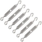 Csparkv tendeur de cable, ridoir m4, tendeur cable inox, 6 pcstendeur cable acier, cable tendeur, tendeur ...