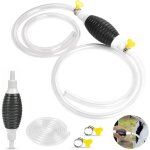 Csparkv tuyau de carburant manuel, pompe � main � siphon avec tuyau de pression de tube de 2 m, pompe ...