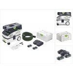 Festool ctlc mini i - basic aspirateur sans fil 36 v ( 2x 18 v ) classe de poussi�re l + 2x batterie ...