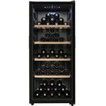 Ctvne120 - cave a vin la sommeliere 116 bouteilles vitree noire